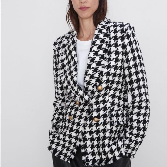 Zara Jackets & Blazers - Zara houndstooth blazer